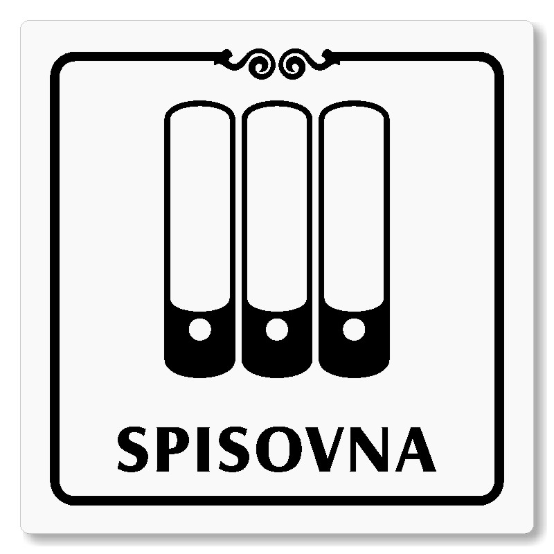 Spisovna, 100x100mm, bílá, Texas